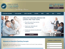 Tablet Screenshot of executivecoachingconcepts.com